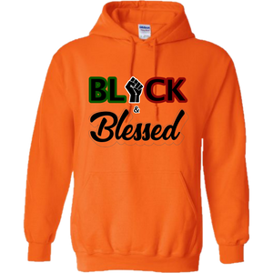 Black & Blessed - Orange Hoodie