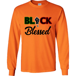 Black & Blessed - Orange Long Sleeve