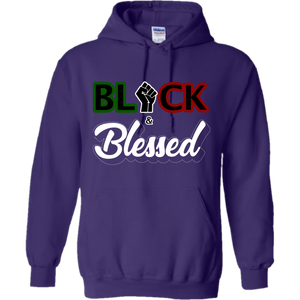 Black & Blessed - Purple Hoodie