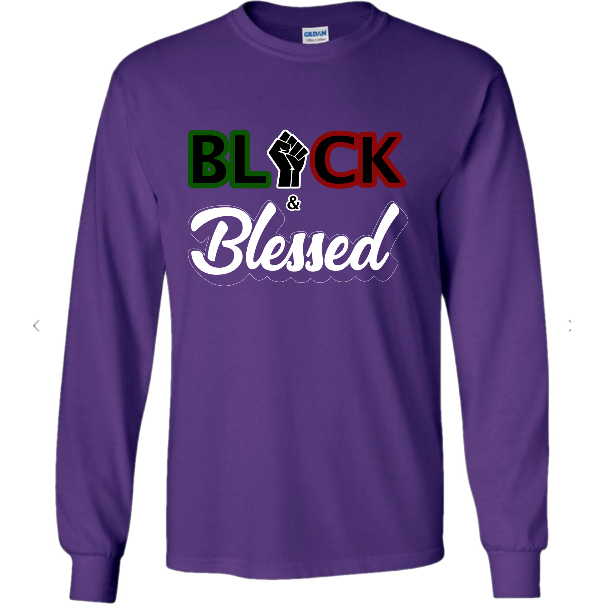 Black & Blessed - Purple Long Sleeve