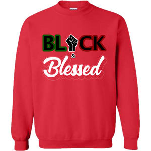 Black & Blessed - Red Crewneck