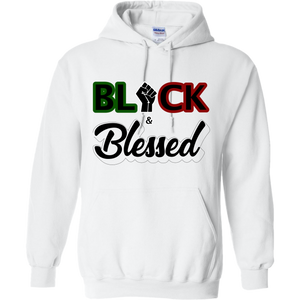 Black & Blessed - White Hoodie