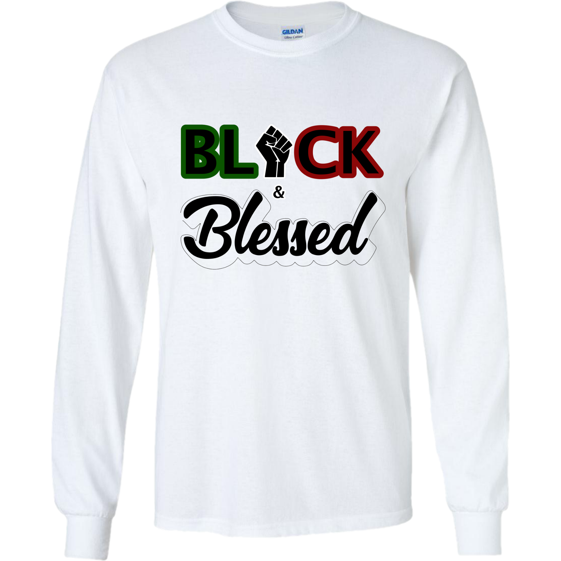 Black & Blessed - White Sleeve