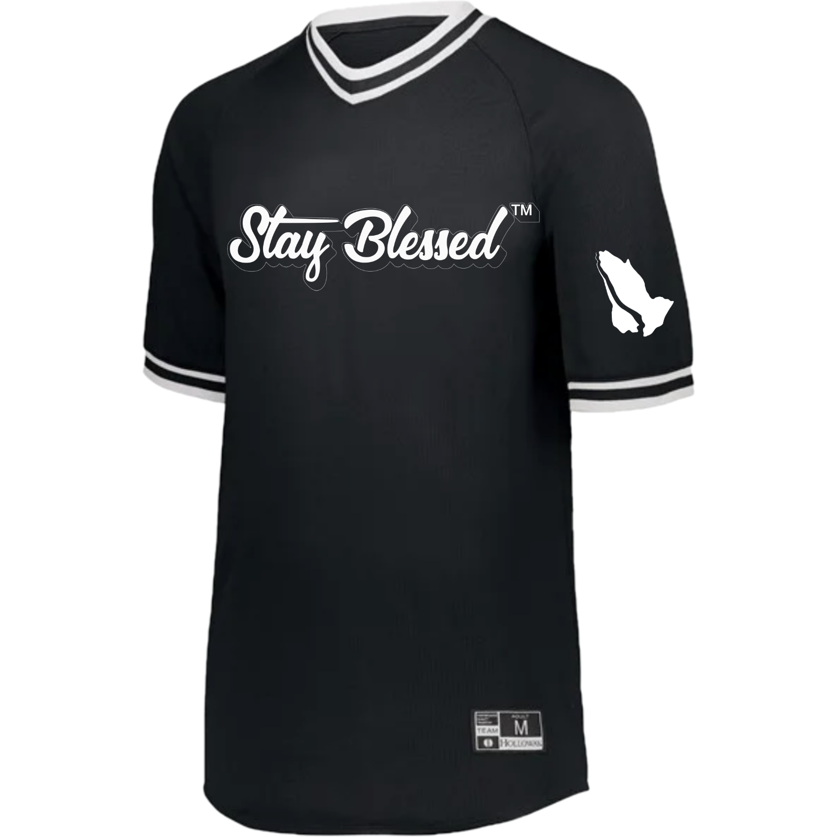 StayBlessed Baseball Jersey - Noir