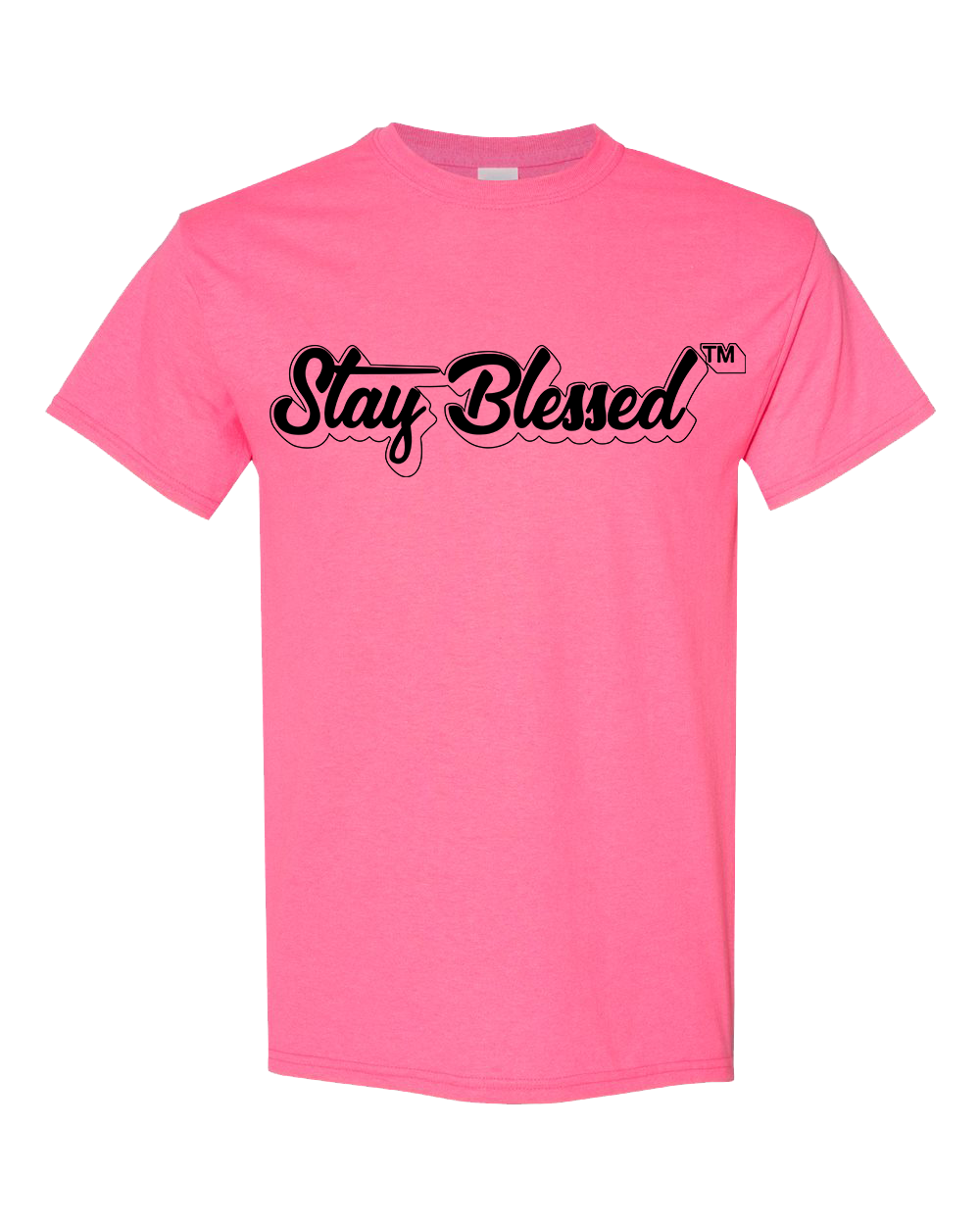 Stay Blessed - Pink Short Sleeve