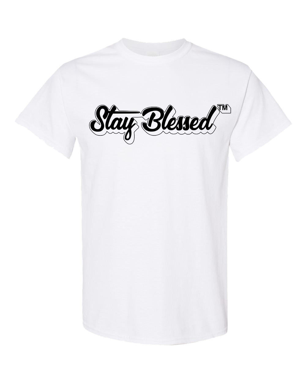 Stay Blessed - White Short Sleeve